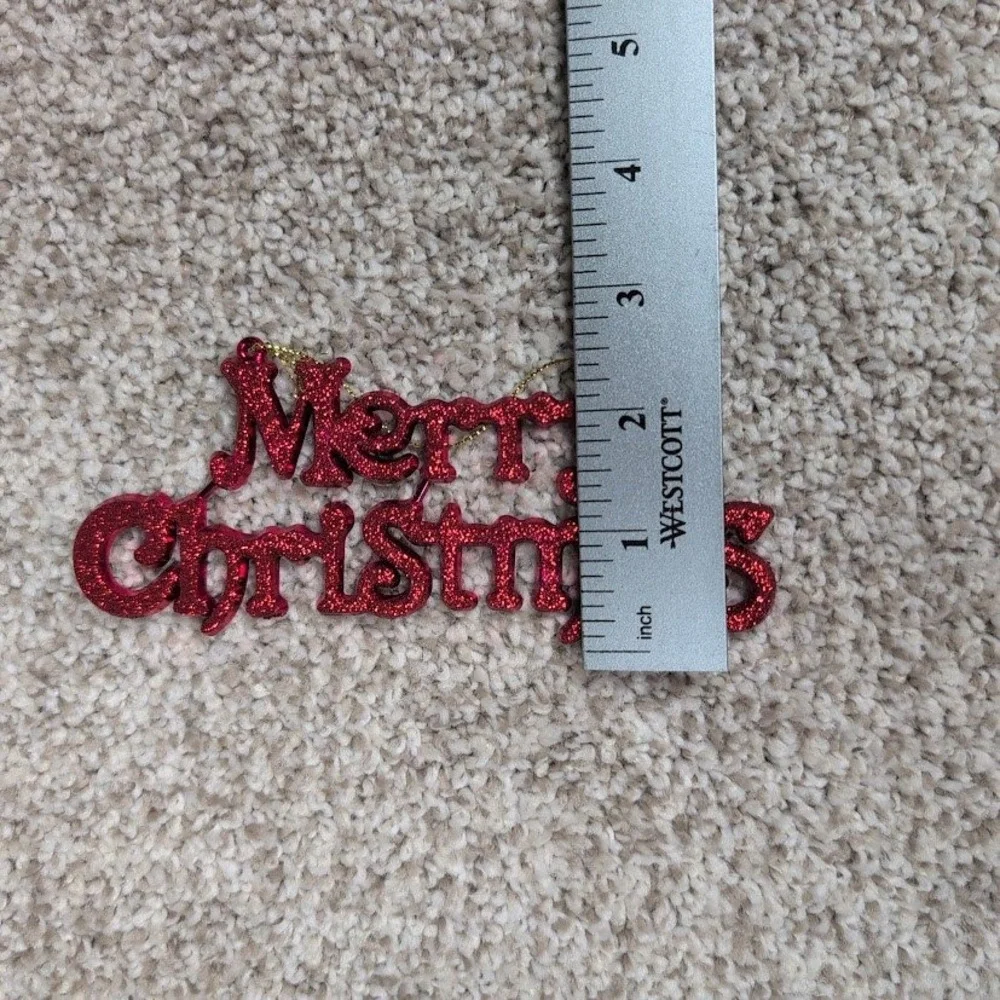 N/A red glitter
